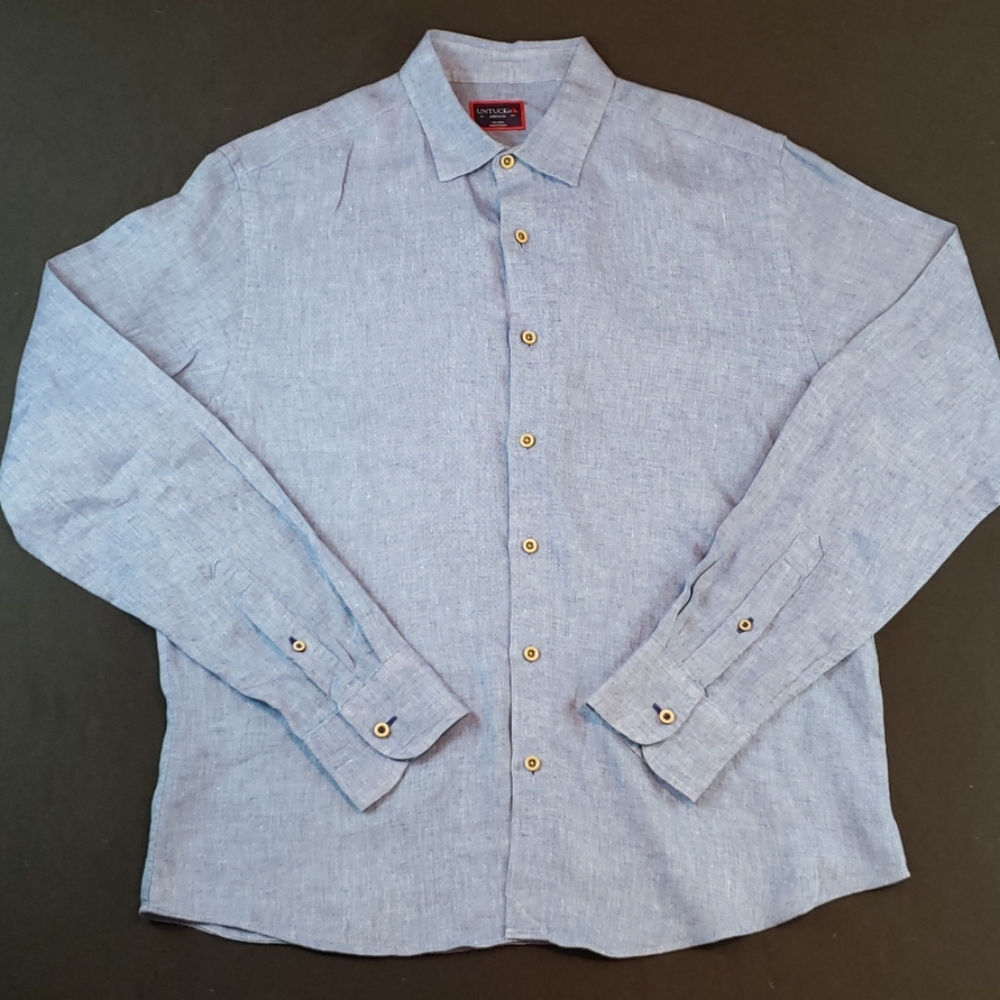 Untuckit casual button up shirt long sleeve